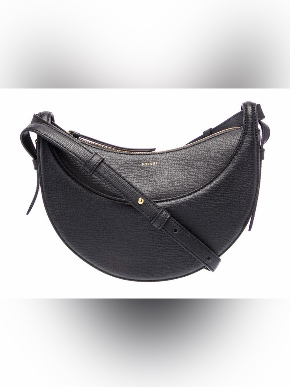 Polene Numero Dix Small Black Leather